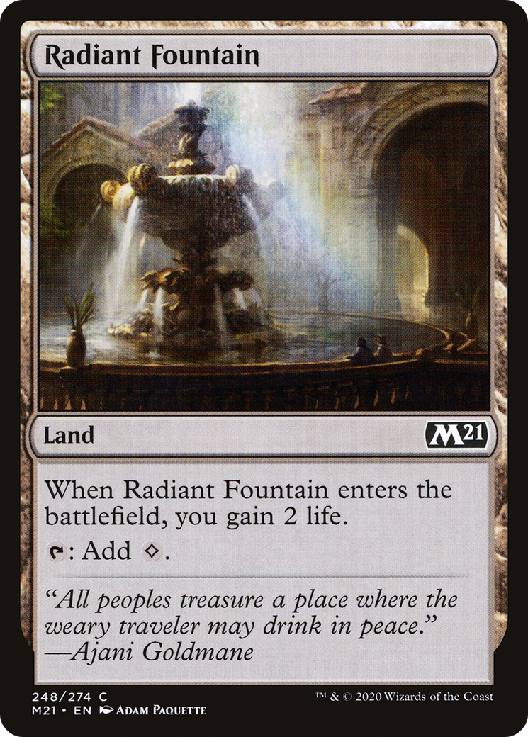 Image of Radiant Fountain (M21-248) - Core Set 2021 Foil