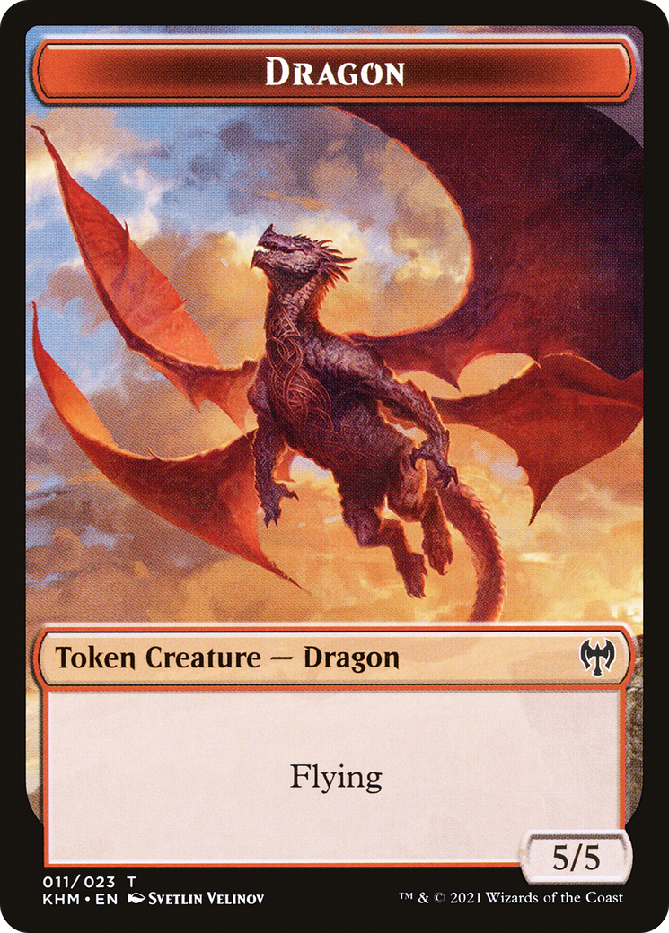 Image of Dragon (TKHM-011) - Kaldheim Tokens Foil