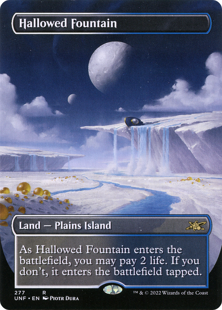 Image of Hallowed Fountain (Borderless) (UNF-277) - Unfinity (Borderless) Foil