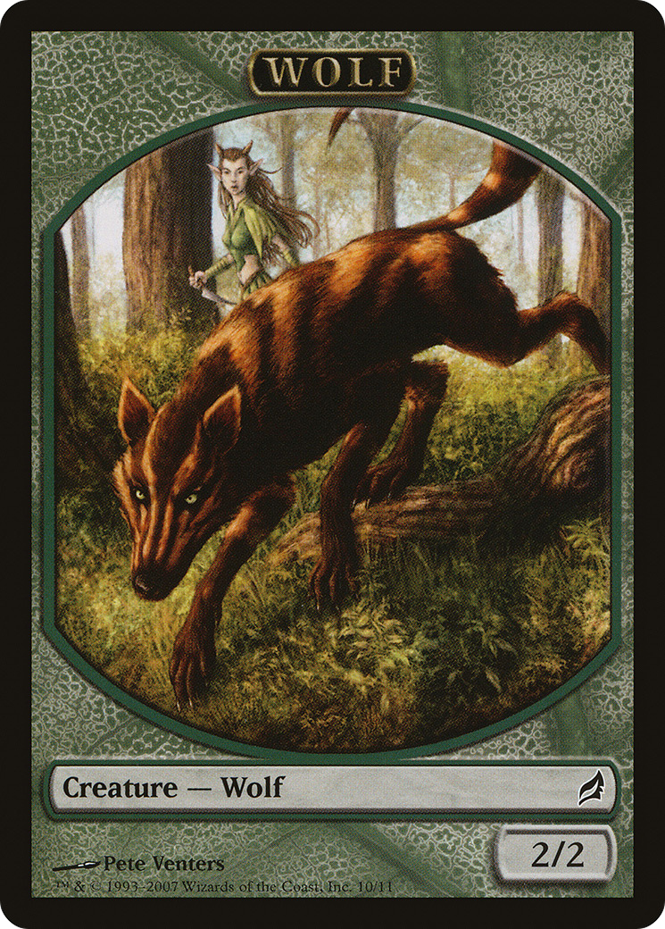 Image of Wolf Token (LRW-010) - Lorwyn Tokens