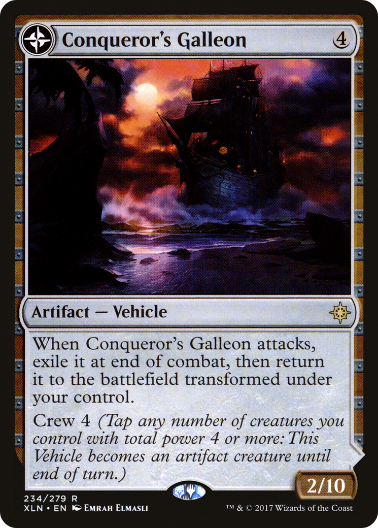 Image of Conqueror's Galleon (XLN-234) - Ixalan: (compasslanddfc) Foil
