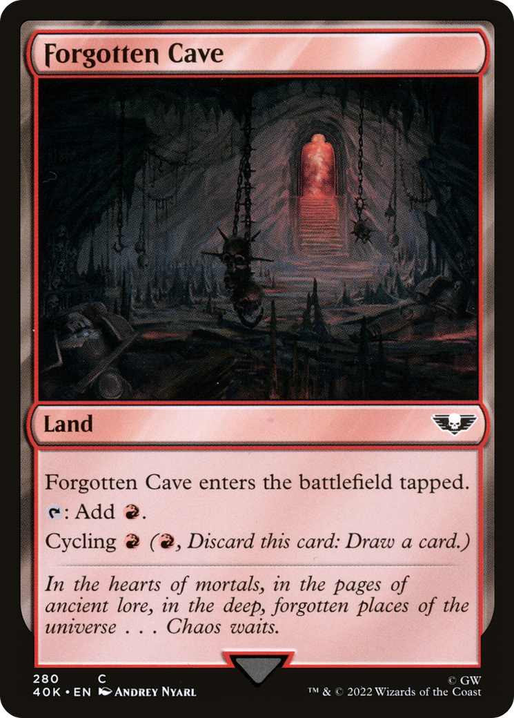 Image of Forgotten Cave (40K-280) - Warhammer 40,000 Commander
