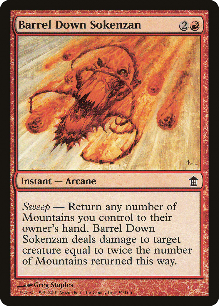 Image of Barrel Down Sokenzan (SOK-094) - Saviors of Kamigawa