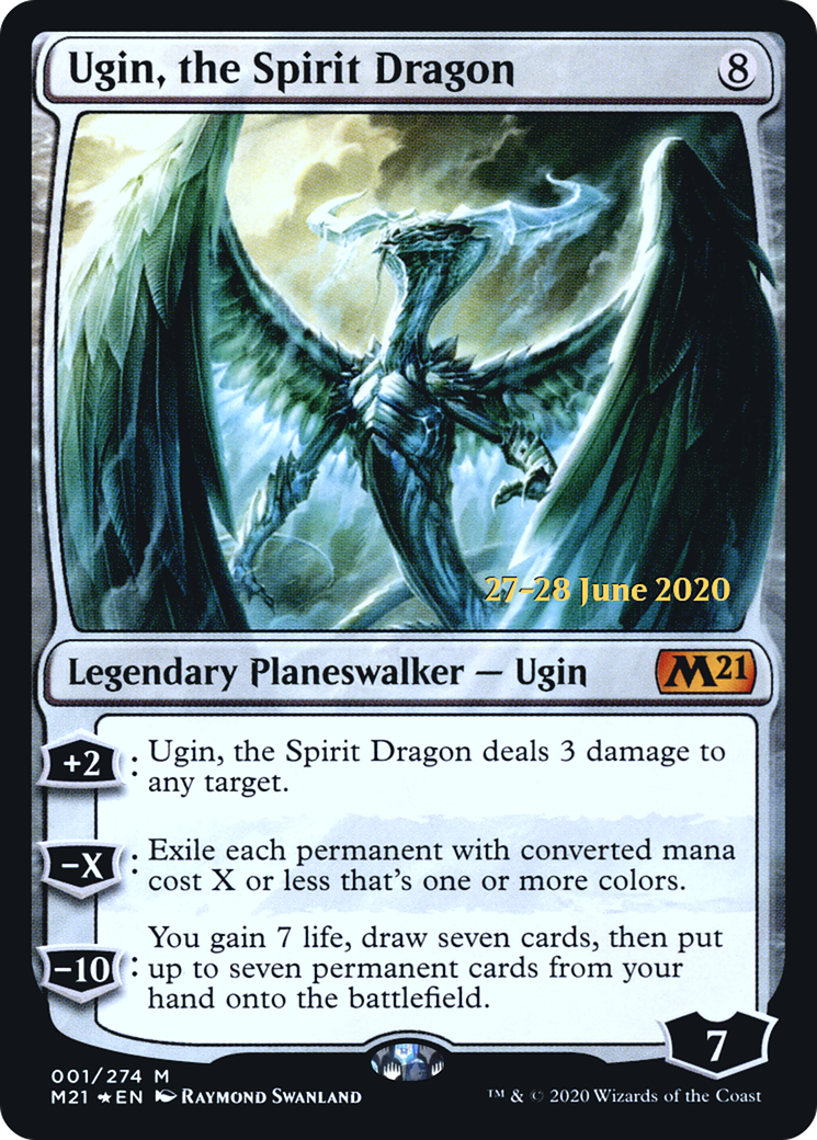 Image of Ugin, the Spirit Dragon (PRE-001) - Core Set 2021 Promos Foil