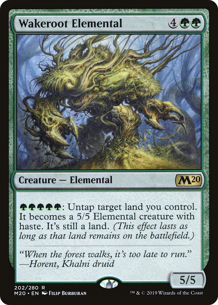 Image of Wakeroot Elemental (M20-202) - Core Set 2020