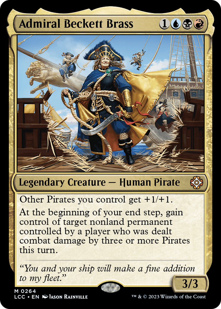 Image of Admiral Beckett Brass (LCC-264) - The Lost Caverns of Ixalan Commander
