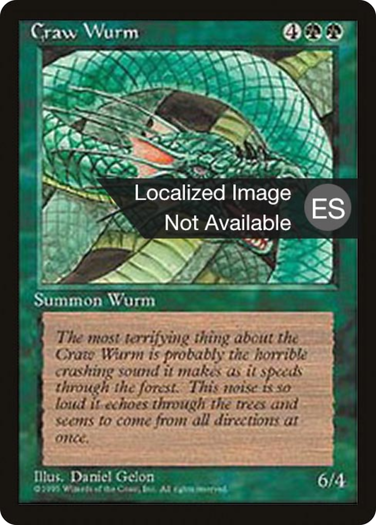 Image of Craw Wurm (4BB-) - Fourth Edition Foreign Black Border