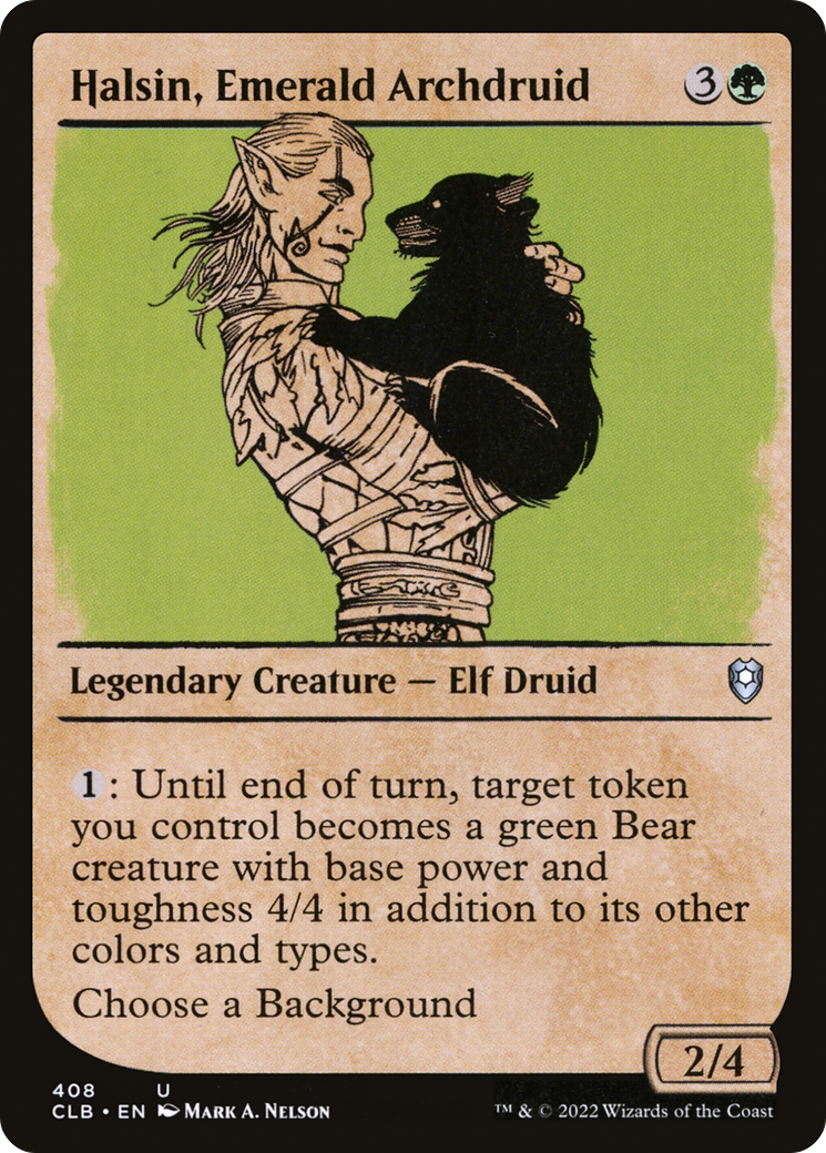 Image of Halsin, Emerald Archdruid (Showcase) (CLB-408) - Commander Legends: Battle for Baldur's Gate: (Showcase)