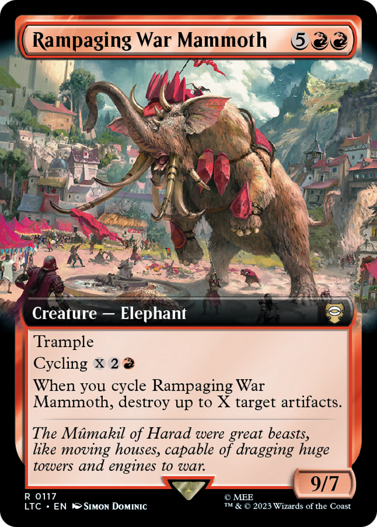 Image of Rampaging War Mammoth (Extended Art) (LTC-117) - Tales of Middle-earth Commander: (Extended Art)