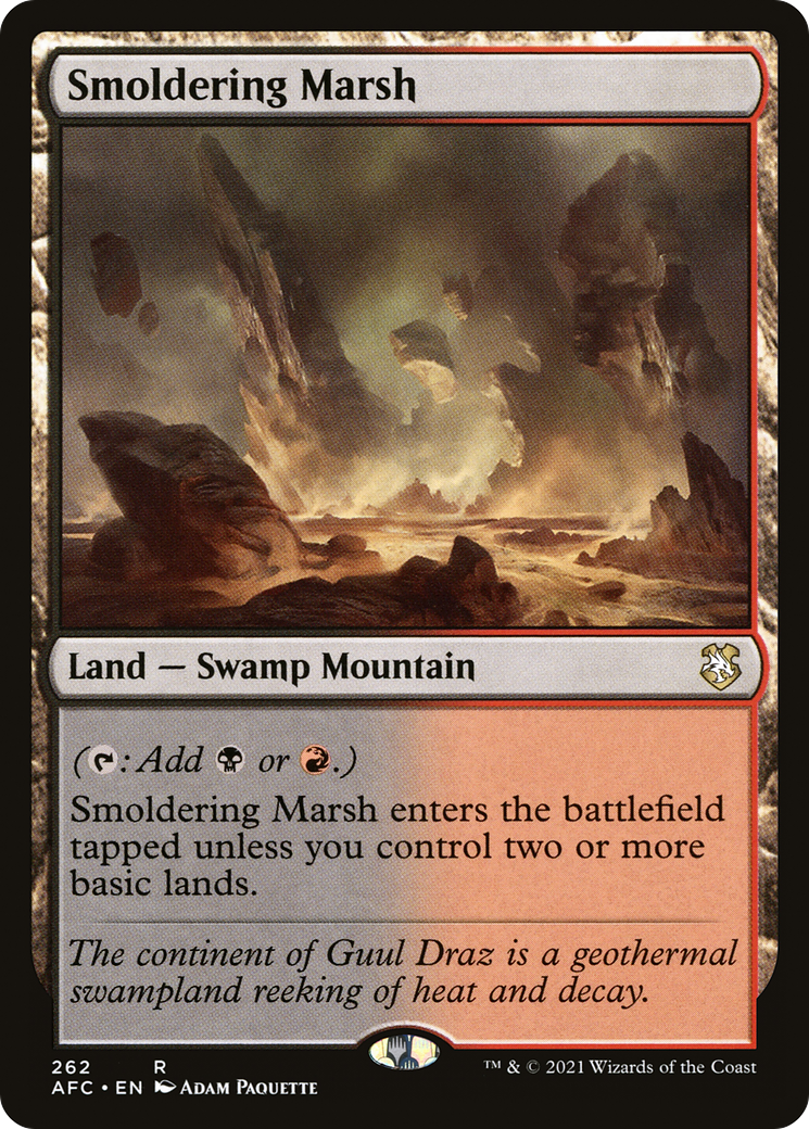 Image of Smoldering Marsh (AFC-262) - Forgotten Realms Commander