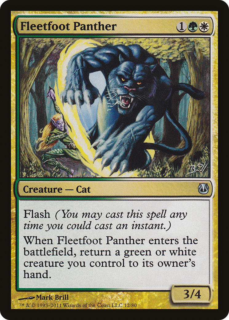 Image of Fleetfoot Panther (DDH-012) - Duel Decks: Ajani vs. Nicol Bolas