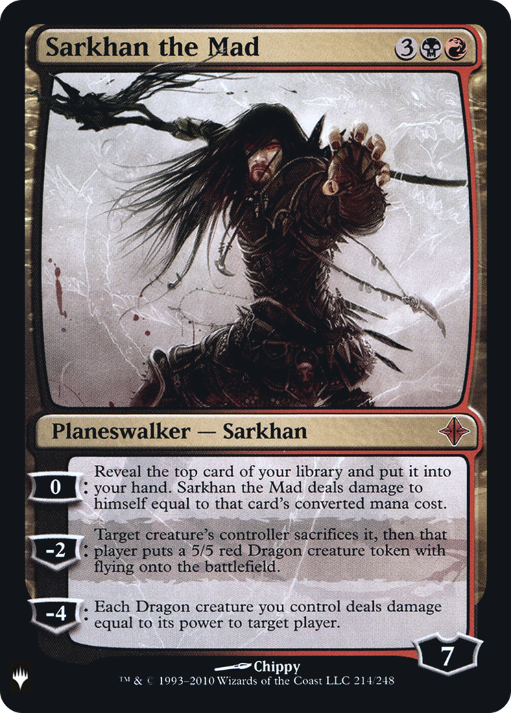 Image of Sarkhan the Mad (LIST-ROE-214) - The List Foil