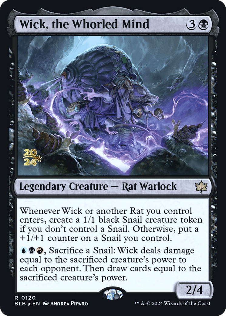 Image of Wick, the Whorled Mind (PRE-120) - Bloomburrow Promos Foil