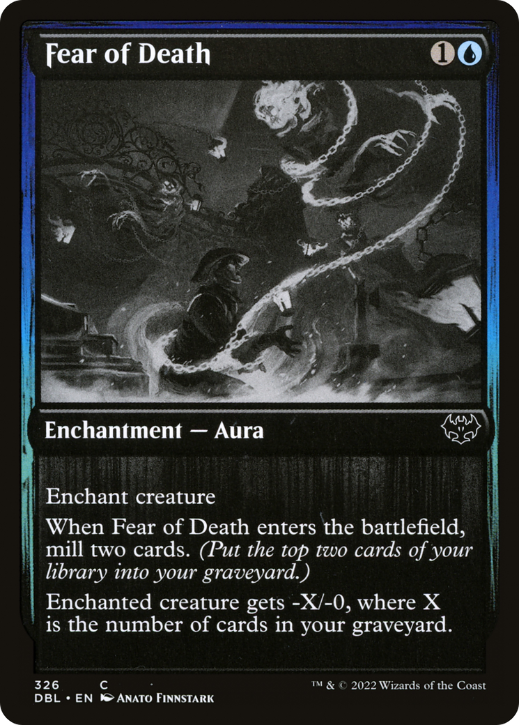 Image of Fear of Death (DBL-326) - Innistrad: Double Feature Foil