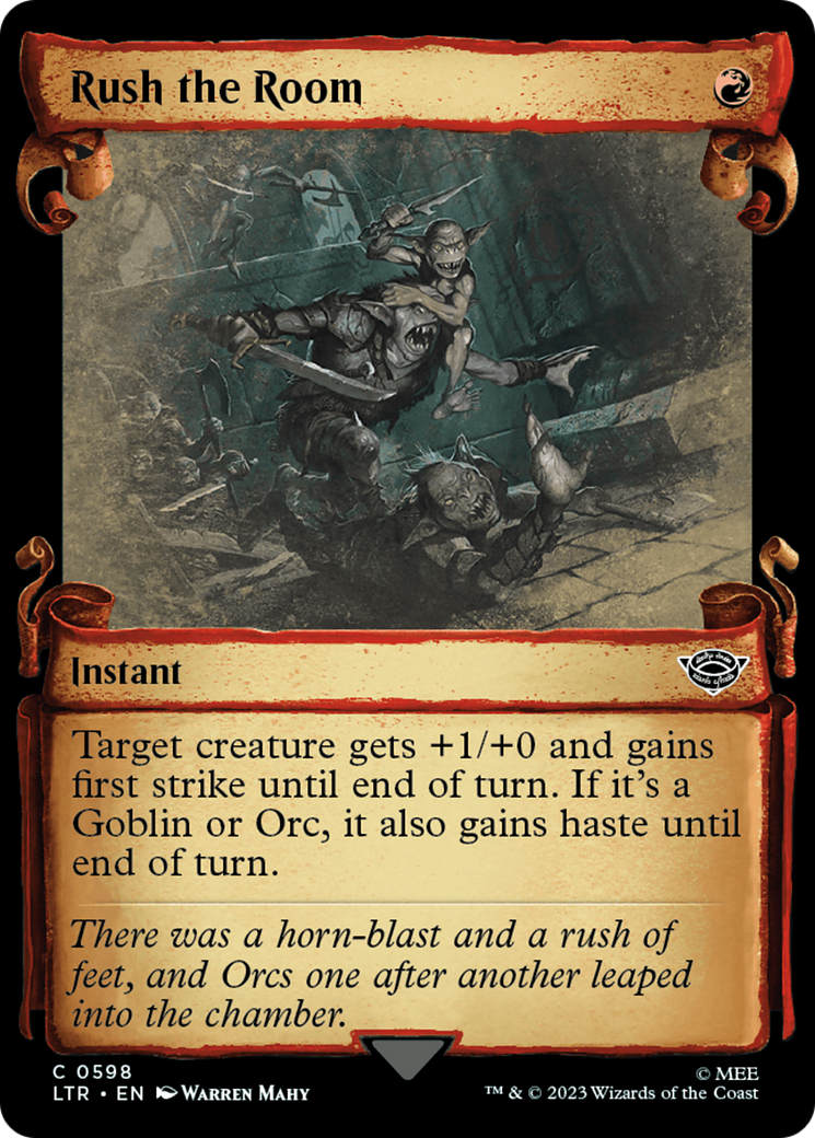Image of Rush the Room (Showcase Scrolls) (LTR-598) - The Lord of the Rings: Tales of Middle-earth: (Showcase)