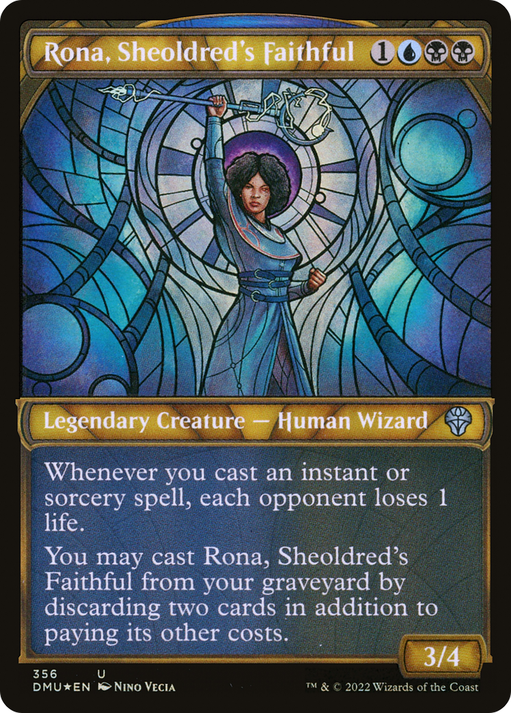 Image of Rona, Sheoldred's Faithful (Textured Foil) (DMU-356) - Dominaria United: (Showcase) Foil