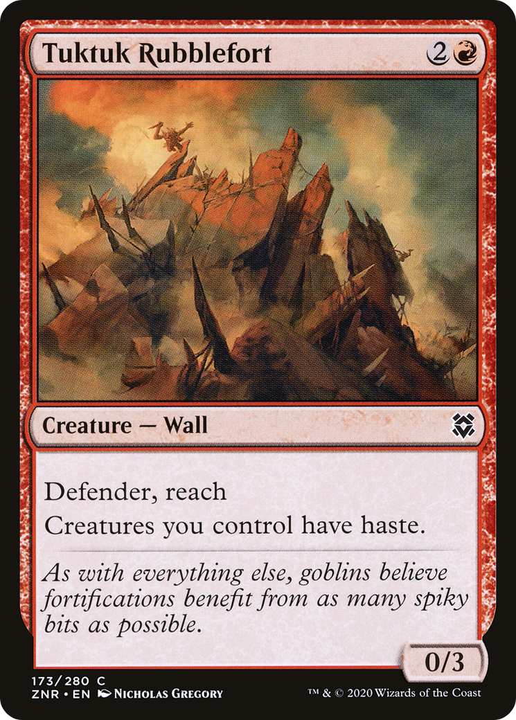 Image of Tuktuk Rubblefort (ZNR-173) - Zendikar Rising Foil