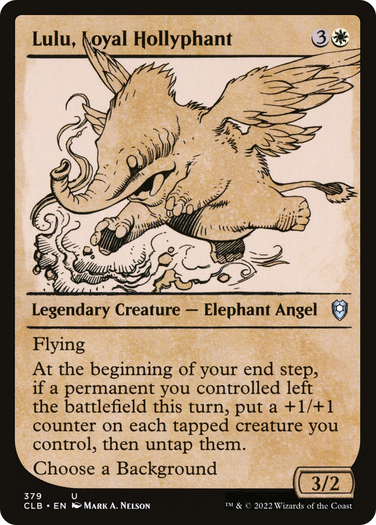 Image of Lulu, Loyal Hollyphant (Showcase) (CLB-379) - Commander Legends: Battle for Baldur's Gate: (Showcase)