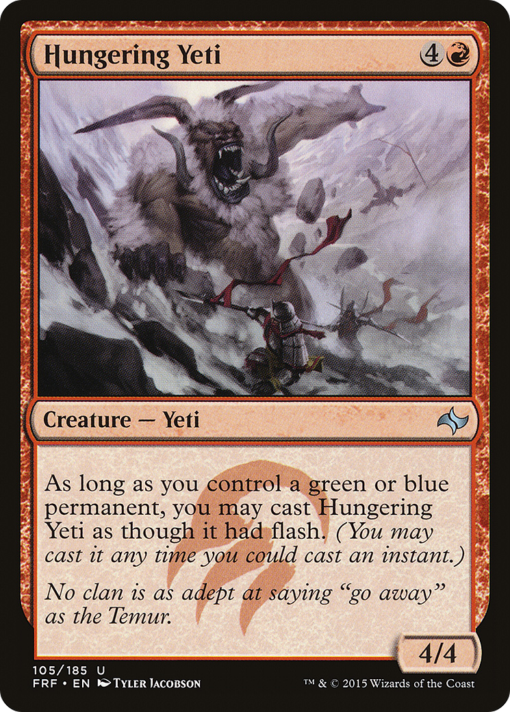 Image of Hungering Yeti (FRF-105) - Fate Reforged