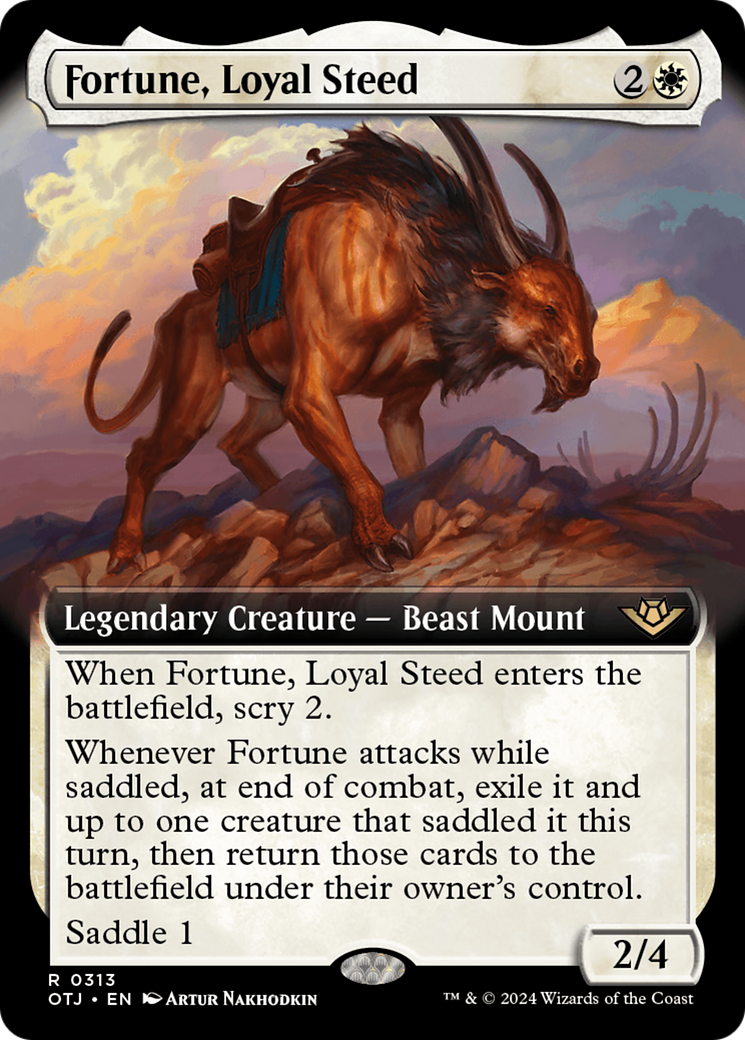 Image of Fortune, Loyal Steed (Extended Art) (OTJ-313) - Outlaws of Thunder Junction: (Extended Art)