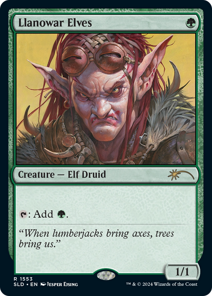Image of Llanowar Elves (SLD-1553) - Secret Lair Drop Foil