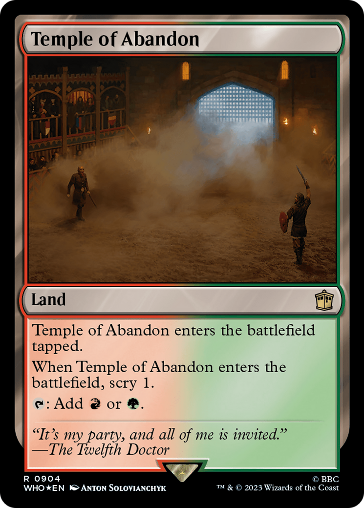 Image of Temple of Abandon (Surge Foil) (WHO-904) - Doctor Who Foil
