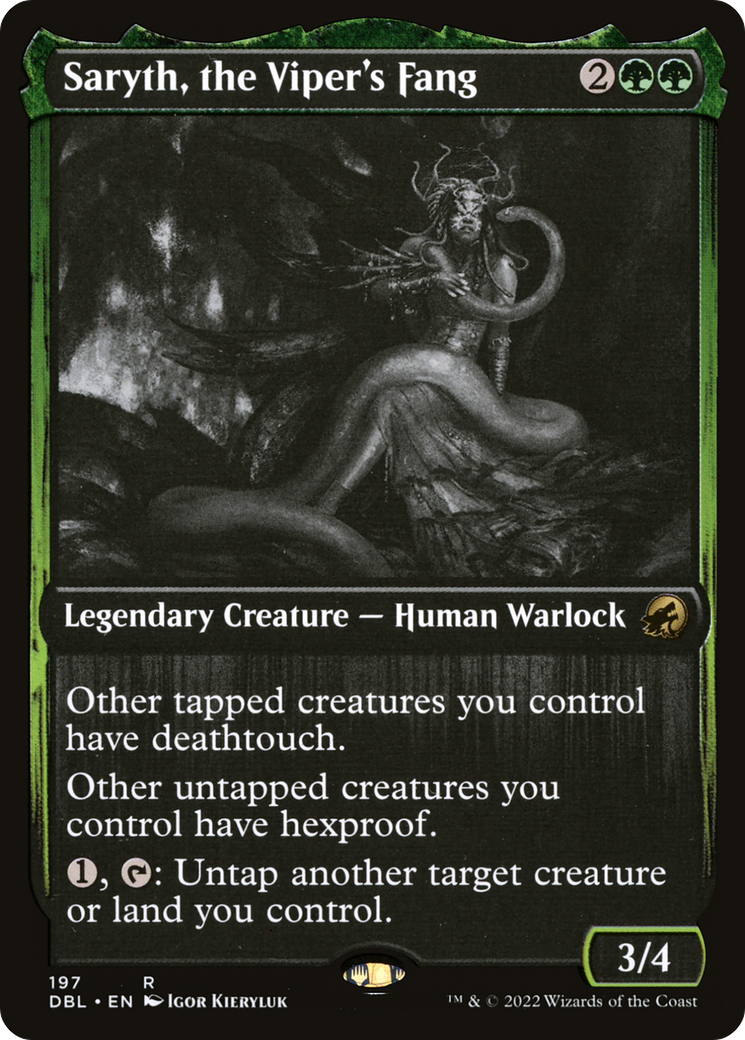Image of Saryth, the Viper's Fang (DBL-197) - Innistrad: Double Feature