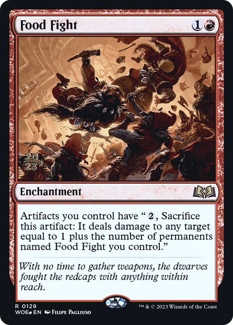 Image of Food Fight (PRE-129) - Wilds of Eldraine Promos Foil