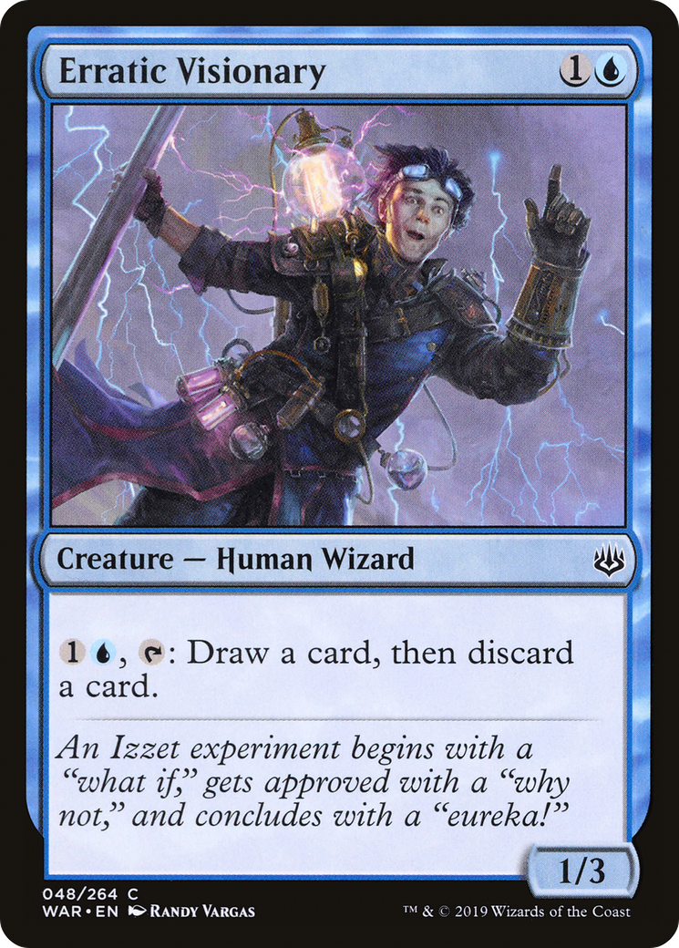 Image of Erratic Visionary (WAR-048) - War of the Spark