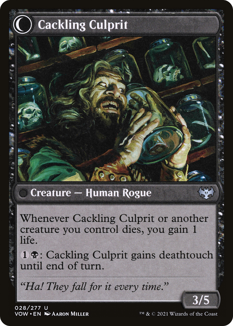 Image of Panicked Bystander (VOW-028) - Innistrad: Crimson Vow: (Double Faced Transform) Foil
