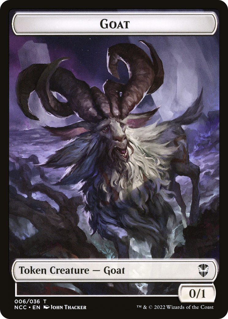 Image of Goat (TNCC-006) - New Capenna Commander Tokens Foil