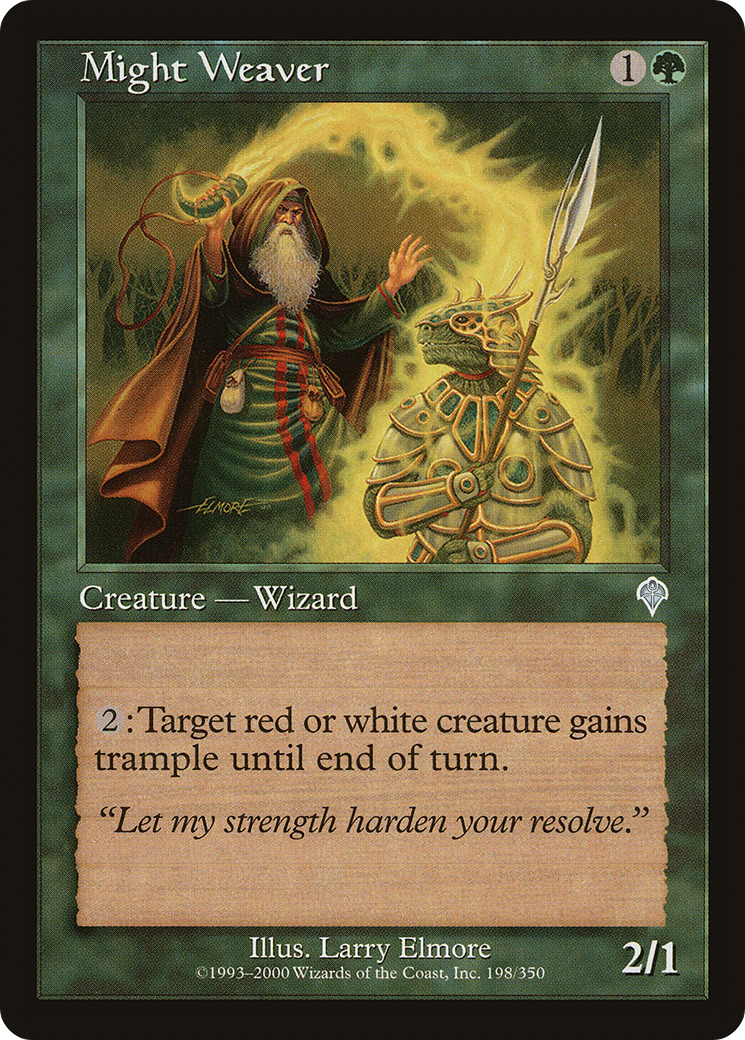 Image of Might Weaver (INV-198) - Invasion Foil