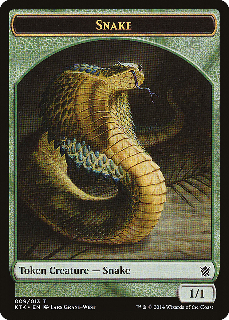 Image of Snake Token (KTK-009) - Khans of Tarkir Tokens