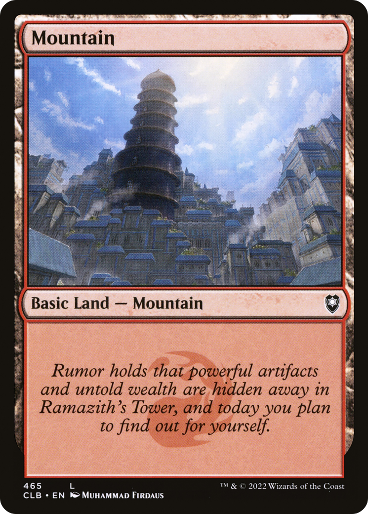 Image of Mountain (465) (CLB-465) - Commander Legends: Battle for Baldur's Gate
