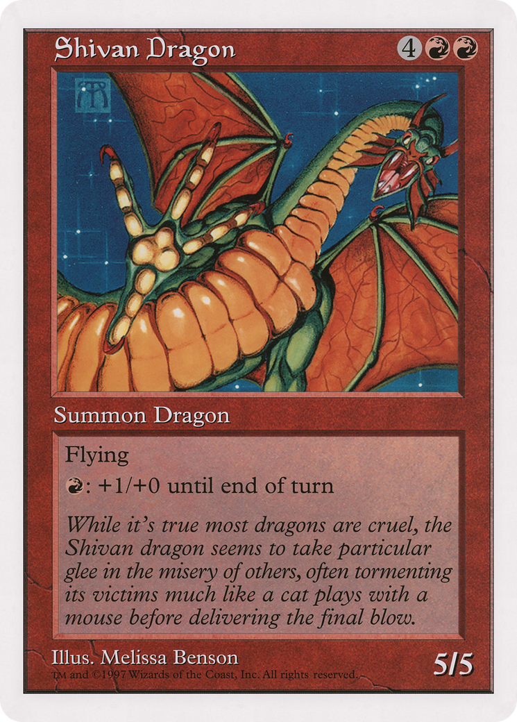 Image of Shivan Dragon (O90P-005) - Oversized 90's Promos