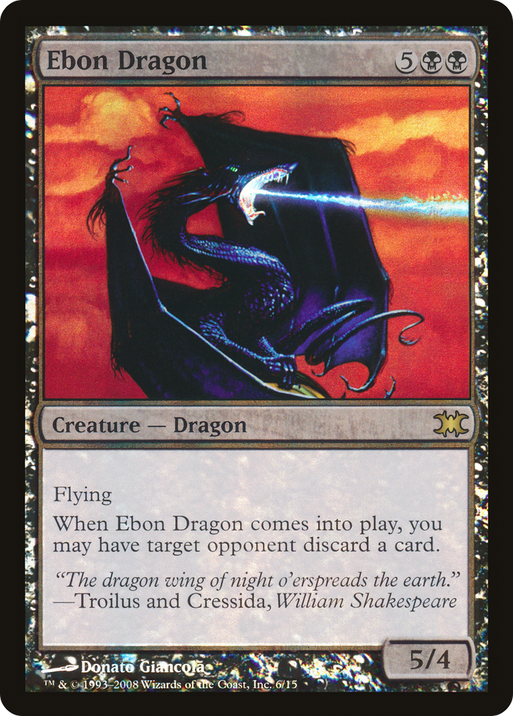 Image of Ebon Dragon (DRB-006) - From the Vault: Dragons Foil