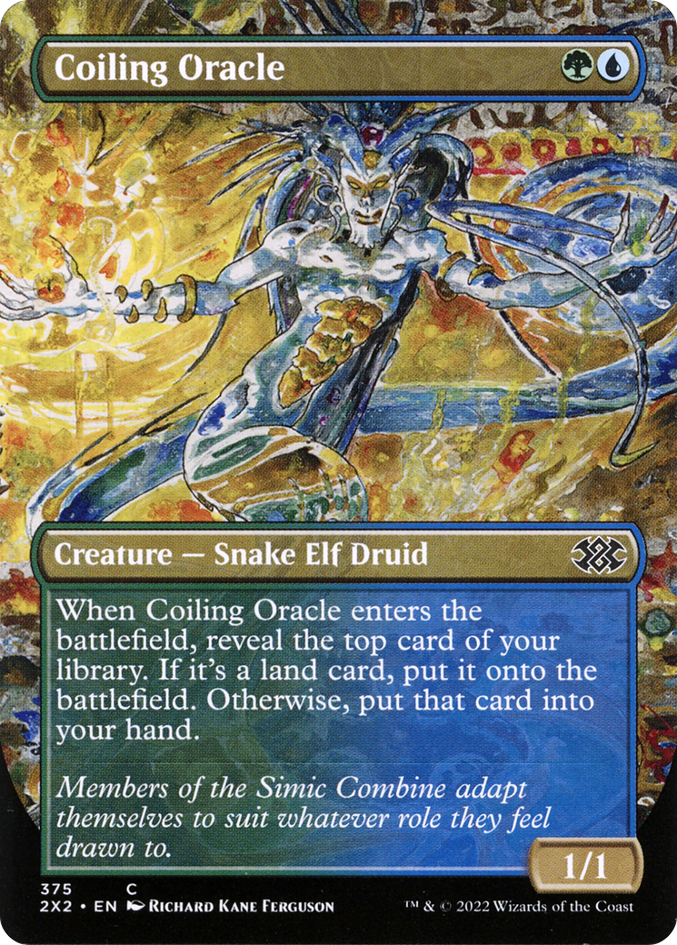 Image of Coiling Oracle (Borderless) (2X2-375) - Double Masters 2022 (Borderless)