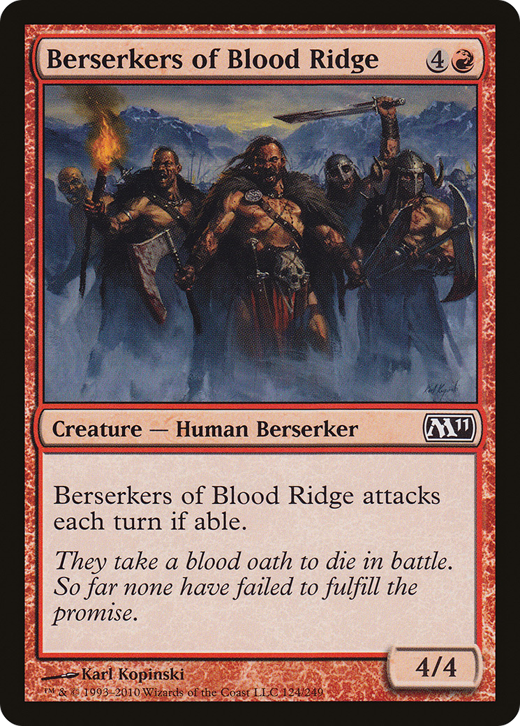 Image of Berserkers of Blood Ridge (M11-124) - Magic 2011 Foil