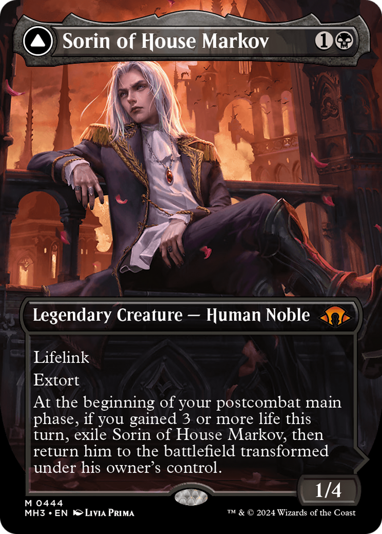 Image of Sorin of House Markov (Borderless) (MH3-444) - Modern Horizons 3 (Borderless) Foil