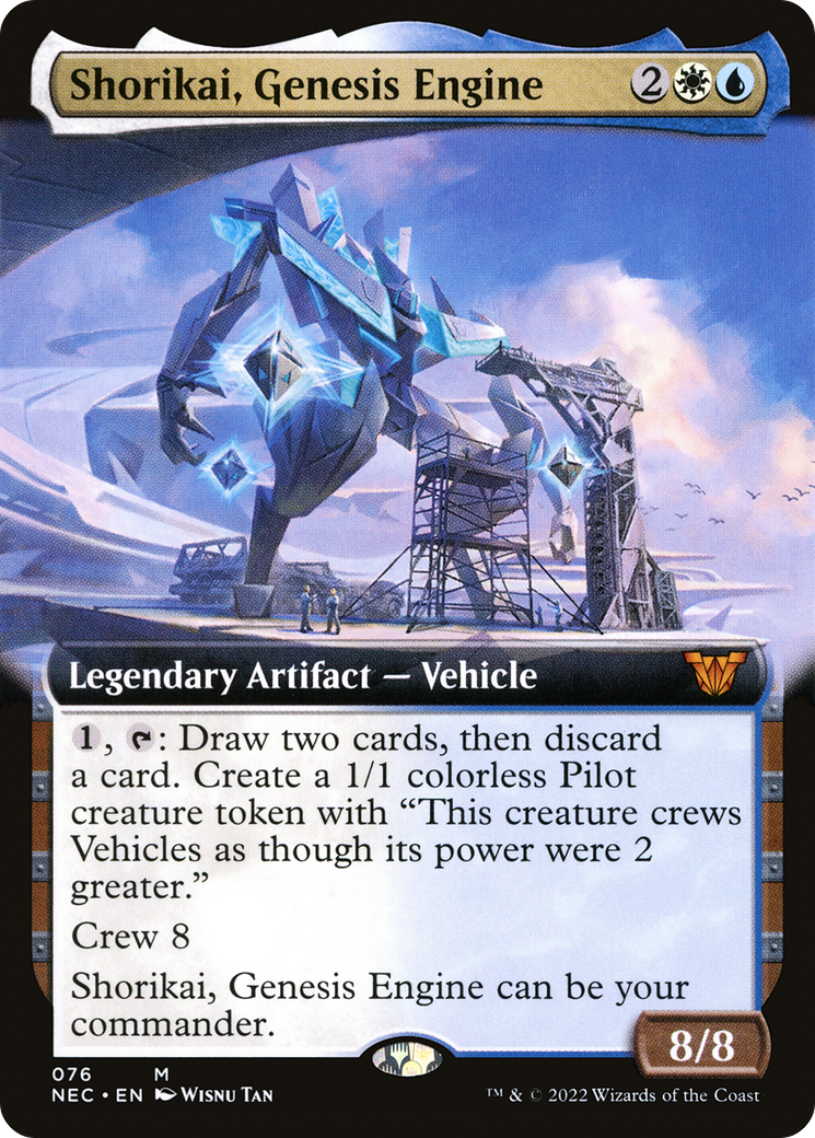 Image of Shorikai, Genesis Engine (Extended Art) (NEC-076) - Neon Dynasty Commander: (Extended Art)