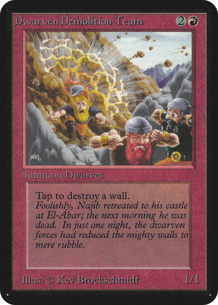 Image of Dwarven Demolition Team (LEA-) - Limited Edition Alpha