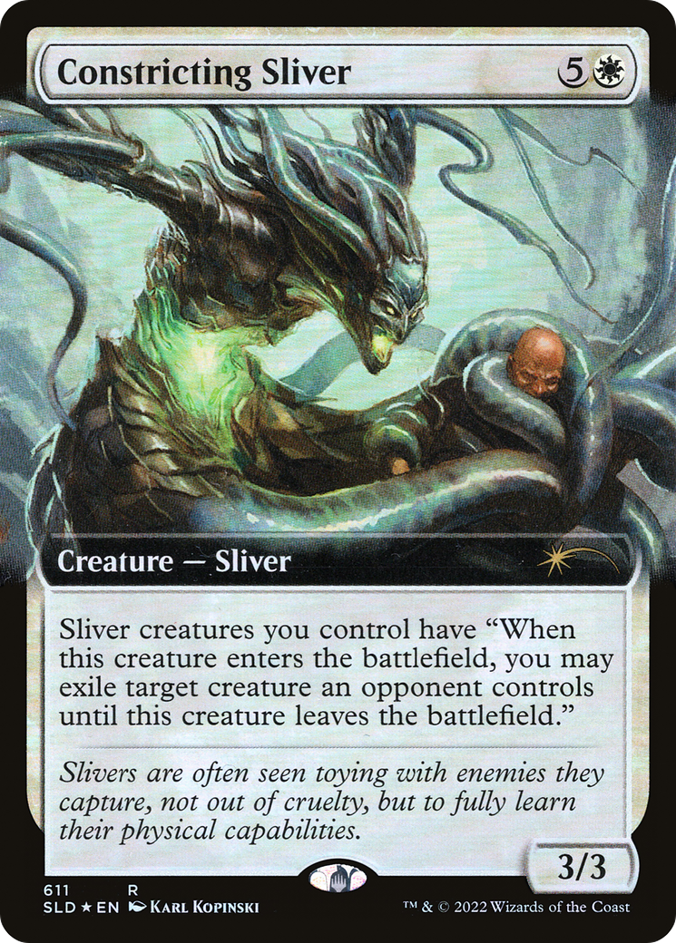 Image of Constricting Sliver (Extended Art) (SLD-611) - Secret Lair Drop: (Extended Art) Foil