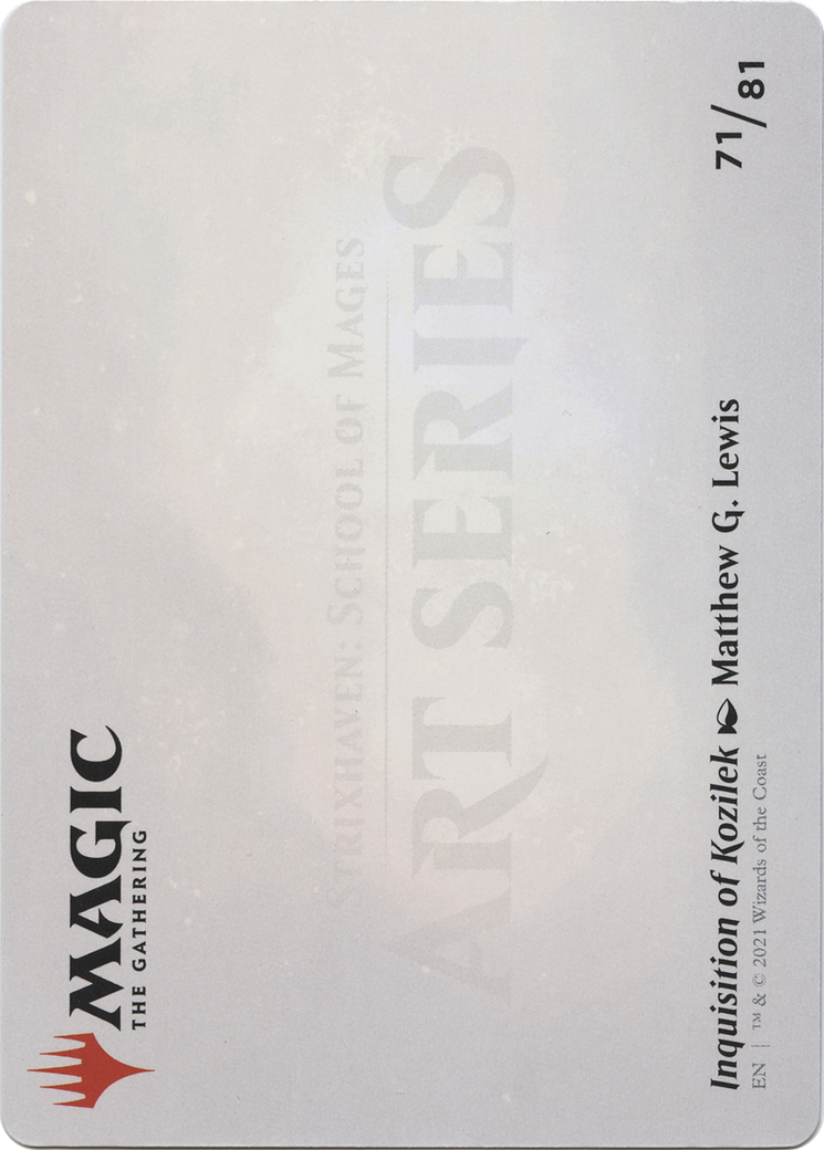 Image of Inquisition of Kozilek // Inquisition of Kozilek (ASTX-071) - Strixhaven Art Series (Borderless)