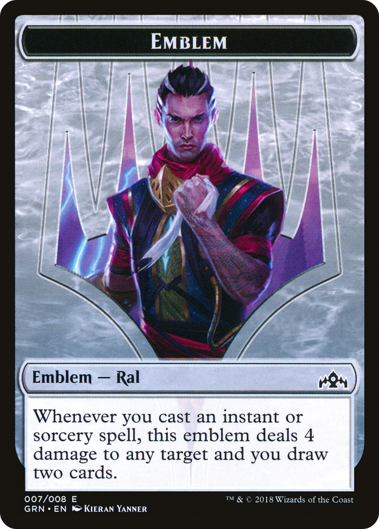 Image of Emblem - Ral, Izzet Viceroy (GRN-007) - Guilds of Ravnica Tokens
