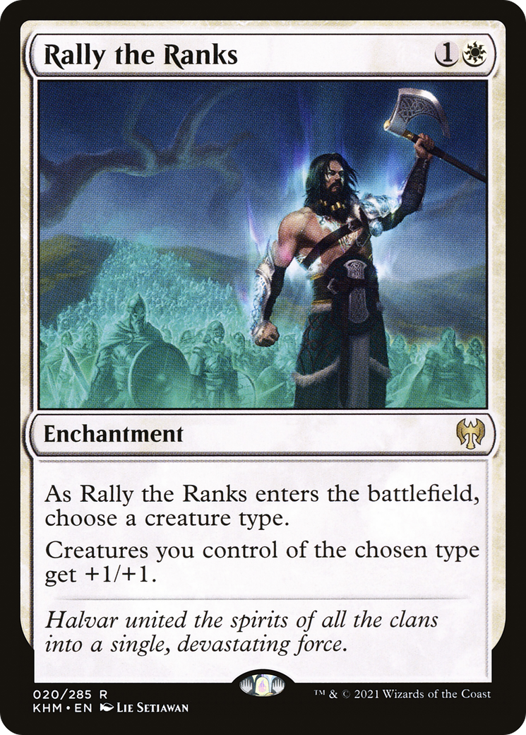 Image of Rally the Ranks (KHM-020) - Kaldheim Foil