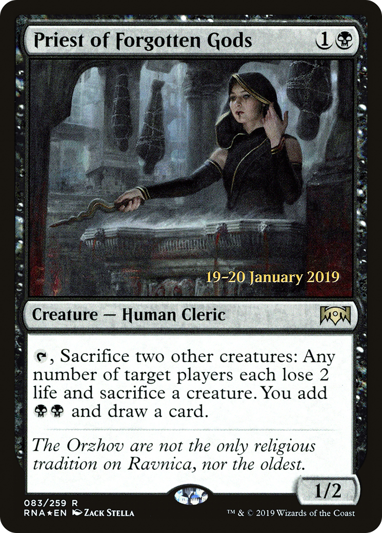 Image of Priest of Forgotten Gods (PRE-083) - Ravnica Allegiance Promos Foil