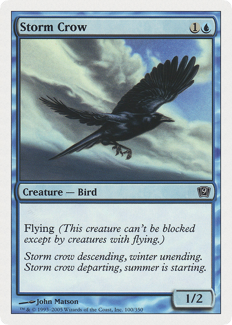 Image of Storm Crow (9ED-100) - 9th Edition Foil