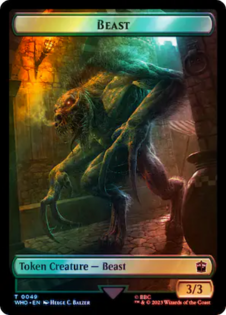 Image of Beast (TWHO-049) - Doctor Who Tokens Foil
