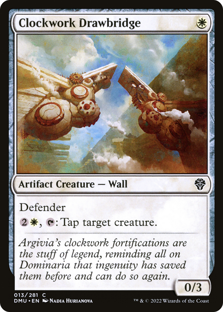 Image of Clockwork Drawbridge (DMU-013) - Dominaria United Foil