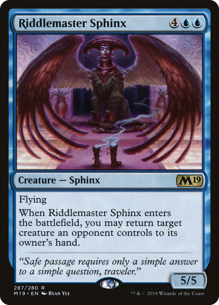 Image of Riddlemaster Sphinx (M19-287) - Core Set 2019